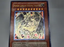 Yu-Gi-Oh Hamon, Lord of Striking Thunder SOI-EN002 1st Edition Ultimate Rare LP - Image 4
