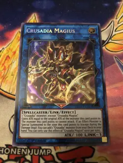 Yugioh MP19-EN105 Crusadia Magius Prismatic Secret Rare Near Mint 1st Edition - Image 1