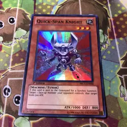 Yugioh - Quick-Span Knight (Super Rare) (1st Edition) - PRC1-EN006 (P) - Image 1