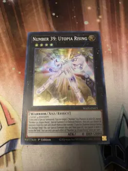 Yugioh! Number 39: Utopia Rising - MAZE-EN021 - Super Rare - 1st Edition Near Mi - Image 1