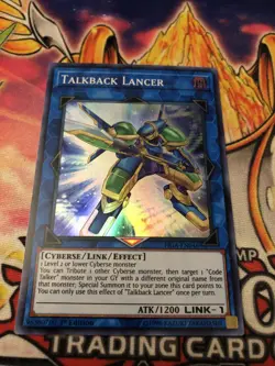 Yugioh - Talkback Lancer - FIGA-EN046 - Super Rare 1st Edition - Image 1