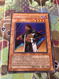 Yu-Gi-Oh! TCG Gravekeeper's Watcher Pharaonic Guardian PGD-064 HP Rare - Image 1