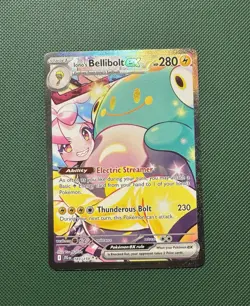 Iono's Bellibolt EX Sir 183/159 SV09 Holo Pokemon TCG Card Journey Together - Image 1