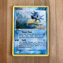 Pokemon Card Horsea Holo Foil Common 58/109 EX Team Rocket Returns LP - Image 1