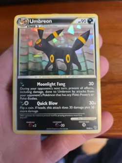 Pokemon TCG Umbreon Holo Card Undaunted Cracked Ice 10/90 - Image 1