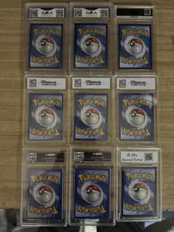 (9 Card Graded Lot) Pokemon Graded Vintage AGS CG GMA HGA ($140 Value) - Image 2