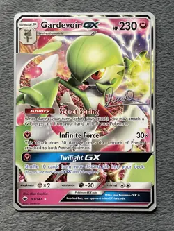 Gardevoir GX 2017 World Championships Pokemon Card 93/147 Diego Cassiraga LP - Image 1