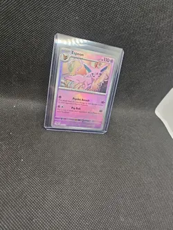 Espeon 033 2025 Pokemon Prismatic Evolutions Master Ball Rare Card NM+ - Image 2
