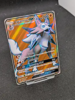 Lycanroc GX 136/147 Burning Shadows Full Art Ultra Rare Holo Pokemon Card - Image 2
