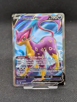 Liepard V 180/198 Chilling Reign Full Art Ultra Rare Holo Pokemon Card NM/M - Image 1
