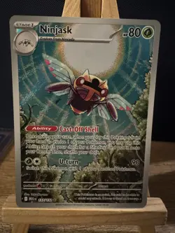Pokemon TCG Ninjask 137/132 Mega Evolution Illustration Rare Card - Image 1