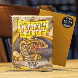 Dragon Shield - GOLD MATTE (100 Sleeves) - Pokemon Magic MTG Sammelkarten - Image 1