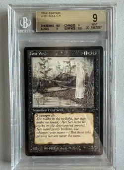 1 x Legends Lost Soul MTG Card BGS 9 Quad++ Graded Mint 1994 - Image 3