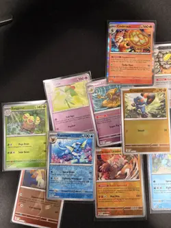 Pokemon Prismatic Evolutions English Holofoil Bulk Card Lot 25 Holos/Reverse - Image 2