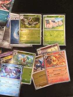 Pokemon Prismatic Evolutions English Holofoil Bulk Card Lot 25 Holos/Reverse - Image 3