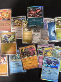 Pokemon Prismatic Evolutions English Holofoil Bulk Card Lot 25 Holos/Reverse - Image 4