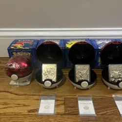 Pokemon 23k Burger King Gold Plated Trading Card Set Blue Box Lot Of 6 - Image 2