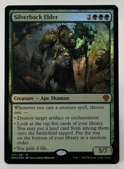 MTG FOIL Silverback Elder - Dominaria United Card- 177 - Image 1