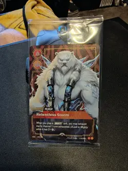 Volibear Relentless Storm Riftbound TCG RELEASE Promo Card 249/298 Foil Sealed - Image 1