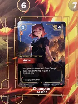 Annie Fiery Riftbound Proving Grounds Exclusive Origins TCG Card NM - Image 1