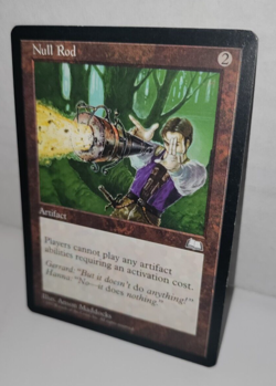 Null Rod: Weatherlight: Artifact: MTG: 1997, Heavy Play - Image 3
