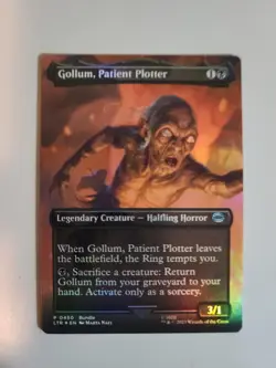 MTG Gollum, Patient Plotter LotR Tales of Middle-earth 450 Foil Scene Uncommon - Image 1