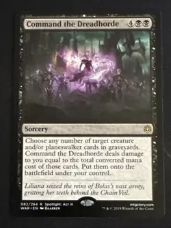 1x Command the Dreadhorde (082) War of the Spark LP MTG Magic x1 MKE - Image 1