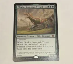 MTG Ghalta Stampede Tyrant LCI 0185 Regular Mythic Near Mint - Image 1