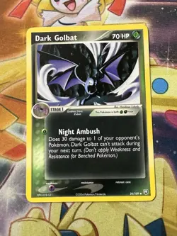 VINTAGE POKEMON DARK GOLBAT 34/109 EX TEAM ROCKET RETURNS-UNCOMMON- REGULAR NM - Image 1