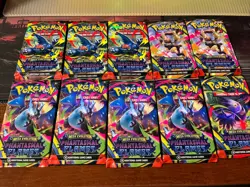 Pokemon Phantasmal Flames Booster Packs Lot Of 10 Sealed In Hand - Image 1