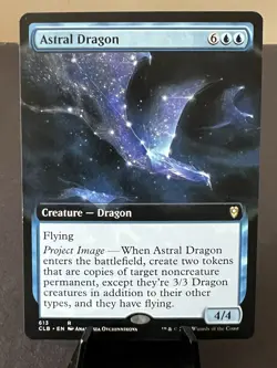 NM Extended Art Astral Dragon, MTG, Baldur's Gate, Magic, 613 - Image 1