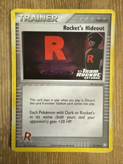 Pokemon TCG Rocket's Hideout - 87/109 - Reverse Holo Team Rocket Returns DMG - Image 1