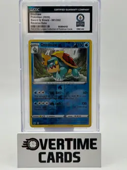 2020 Pokemon Sword & Shield Drednaw Rev Holo World Record Holder CGC 1/1 061/202 - Image 1