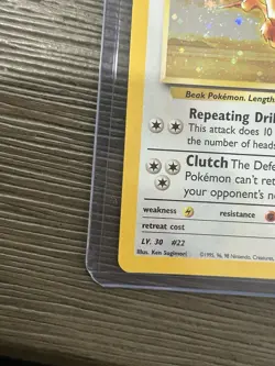 Pokemon TCG Gym Heroes Lt. Surge's Fearow 007/132 Unlimited Holo Rare Swirl - Image 5