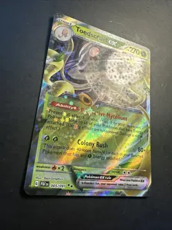 2024 Pokemon Toedscruel ex 5 /91 Scarlet Violet Paldean Fates Holographic - Image 3