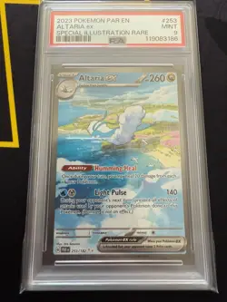 2023 POKEMON PAR EN-PARADOX RIFT SPECIAL ILLUSTRATION RARE #253 ALTARIA EX PSA 9 - Image 1