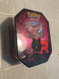 Team Rocket Tin [Mewtwo Ex] | Destined Rivals | Pokemon TCG | Factory Sealed - Image 1