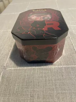 Team Rocket Tin [Mewtwo Ex] | Destined Rivals | Pokemon TCG | Factory Sealed - Image 4