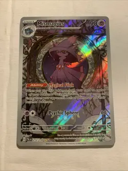 Pokemon TCG - Mismagius - Paldea Evolved 212/193 Illustration Rare Full Art Holo - Image 1