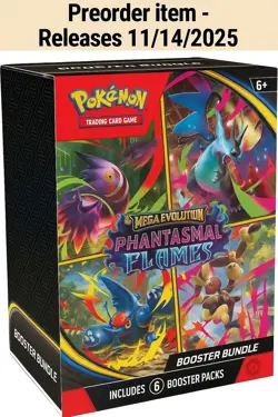 Pokemon Mega Evolution Phantasmal Flames Booster Bundle PreOrder Ships 11/14 - Image 1