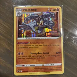 Machamp SWSH243 Lost Origin Stamp Black Star Pokemon Promo Sealed Build & Battle - Image 1