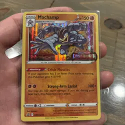 Machamp SWSH243 Lost Origin Stamp Black Star Pokemon Promo Sealed Build & Battle - Image 2