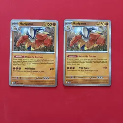 2x Hariyama 073/132 Pokemon Mega Evolution Holo Rare NM - Image 1