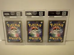 Japanese Pokemon 25th Anniversary Charizard Blastoise and Venusaur Trio PSA 10 - Image 2