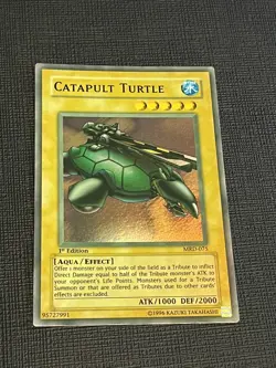 Yugioh Catapult Turtle MRD-075 Super Rare 1st Edition Faded LP - Image 1
