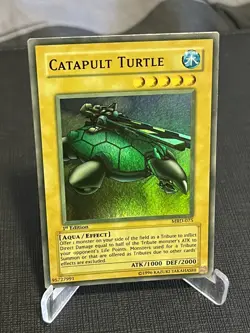 Yugioh Catapult Turtle MRD-075 Super Rare 1st Edition Faded LP - Image 2