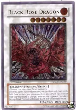 1x (LP) Black Rose Dragon - CSOC-EN039 - Ultimate Rare - Unlimited Edition YuGi - Image 1