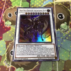 YU-GI-OH! Hot Red Dragon Archfiend Bane DUPO-EN058 1st Edition NM - Image 1