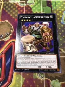 1x (LP) Zoodiac Hammerkong - MACR-EN047 - Common - 1st Edition YuGiOh - Image 1
