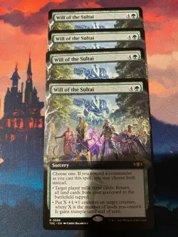 MTG Tarkir Dragonstorm Will of the Sultai Extended Art x 4 - Image 1